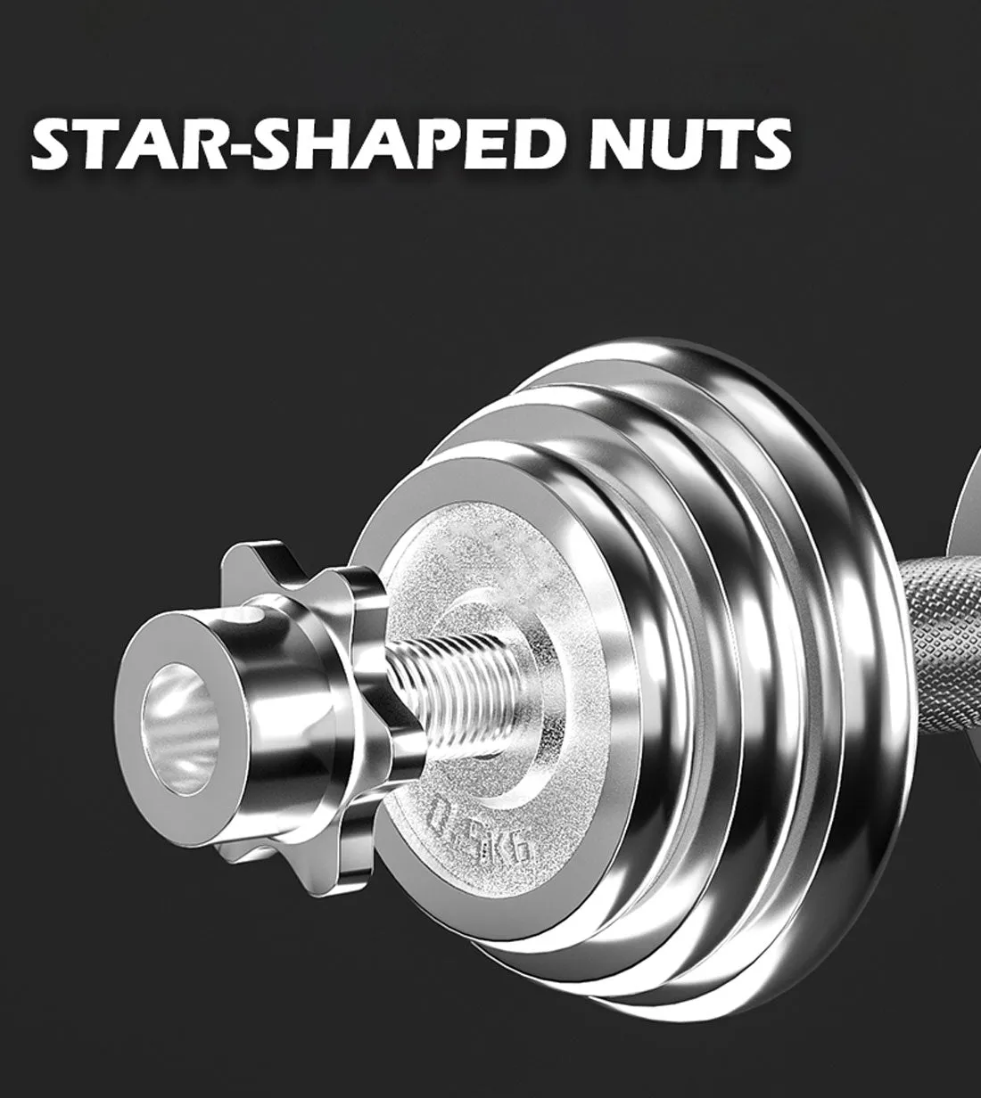 30KG Chrome Dumbbell Set | Home Gym Weights | Fitness Barbell with Case