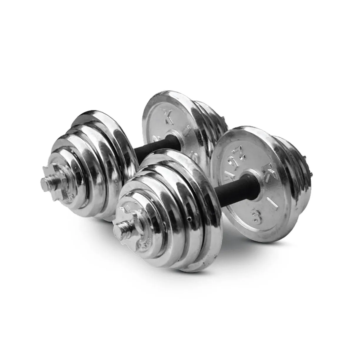 30KG Chrome Dumbbell Set | Home Gym Weights | Fitness Barbell with Case