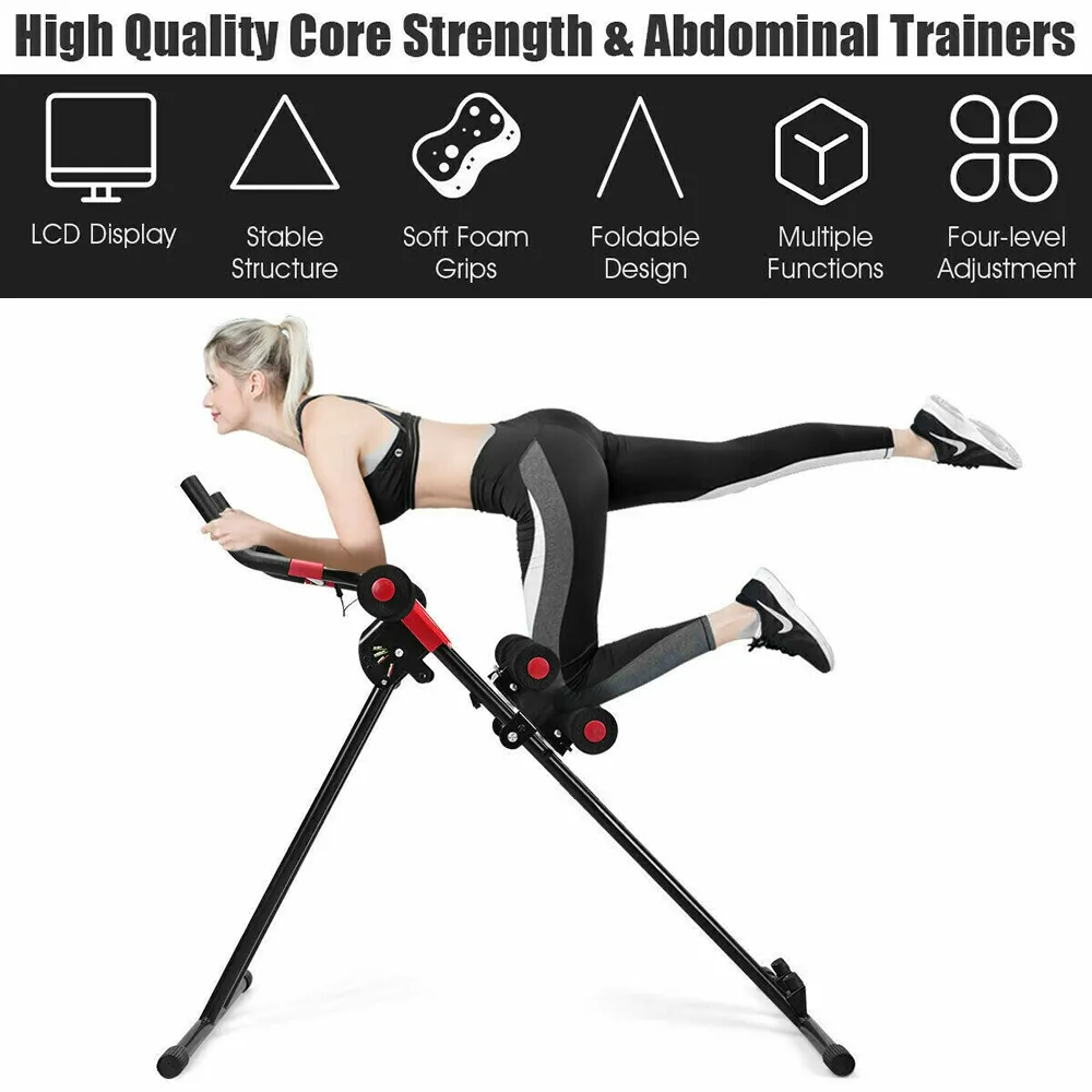 Adjustable 4 Gears Abdominal Trainer Equipment With Led Counter D9-16-1