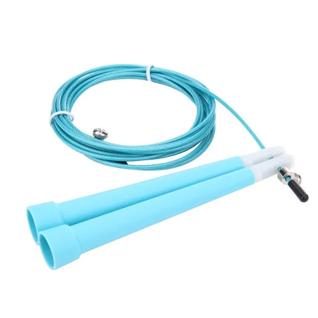 Adjustable Jump Rope With Steel Cord