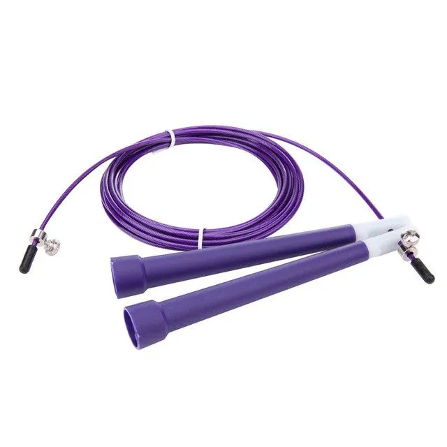 Adjustable Jump Rope With Steel Cord
