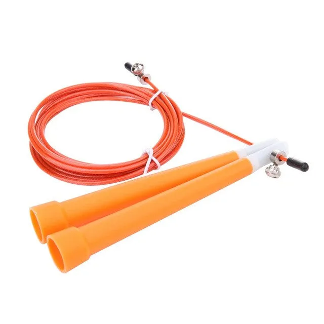 Adjustable Jump Rope With Steel Cord