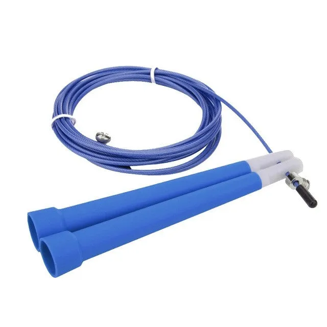 Adjustable Jump Rope With Steel Cord