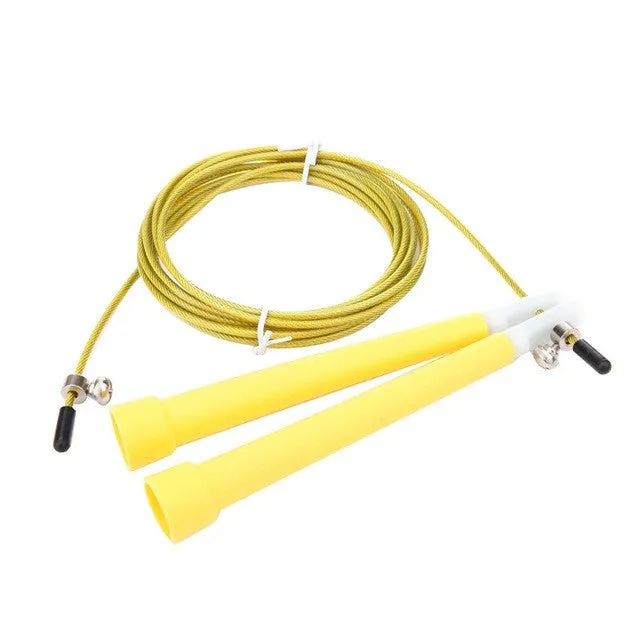 Adjustable Jump Rope With Steel Cord