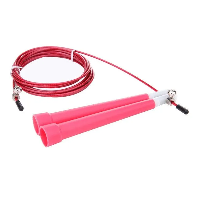 Adjustable Jump Rope With Steel Cord