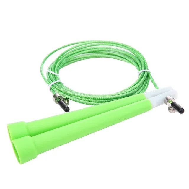 Adjustable Jump Rope With Steel Cord