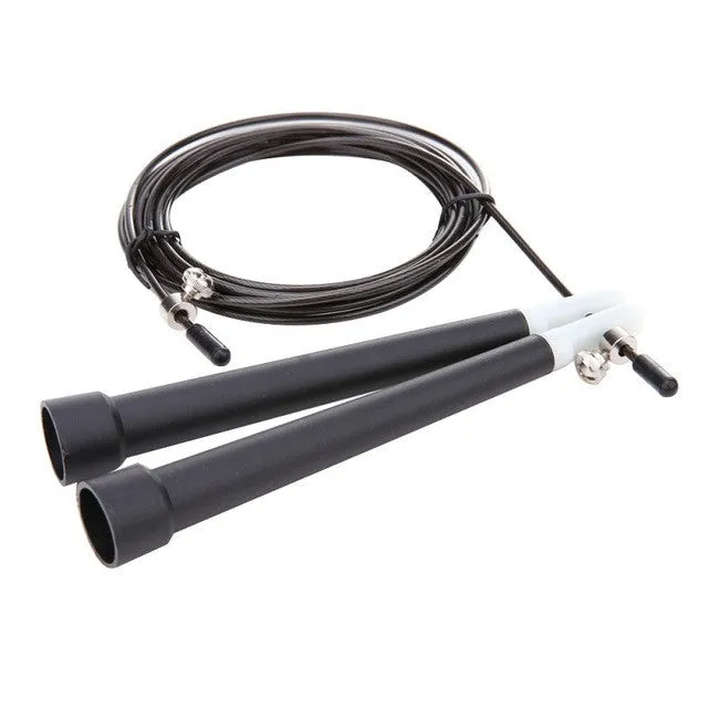 Adjustable Jump Rope With Steel Cord