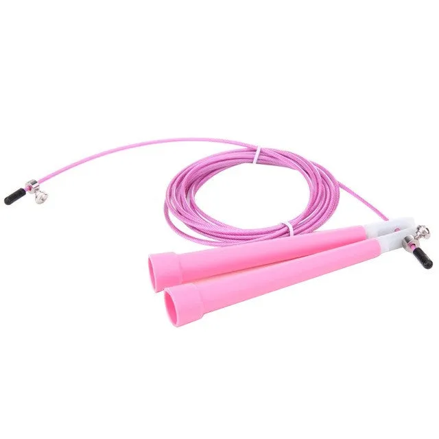 Adjustable Jump Rope With Steel Cord