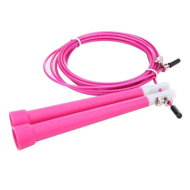 Adjustable Jump Rope With Steel Cord