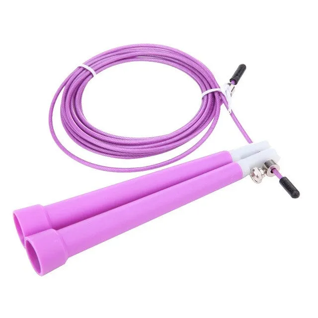 Adjustable Jump Rope With Steel Cord
