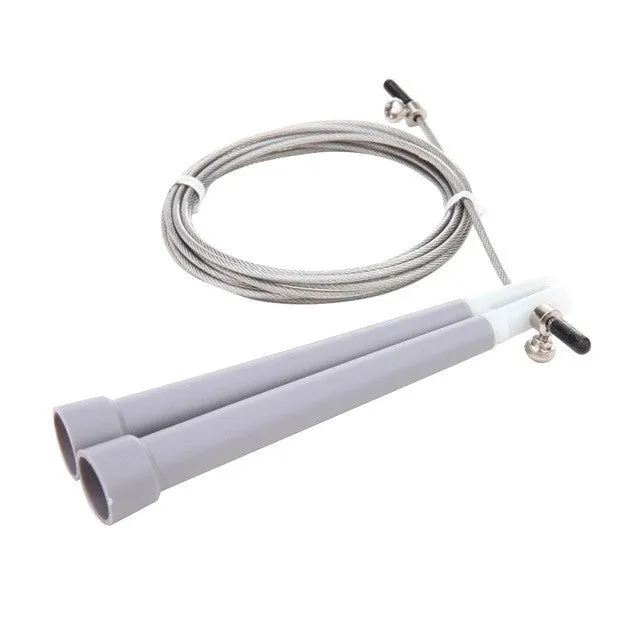 Adjustable Jump Rope With Steel Cord