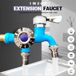 BUY 2 GET 1 FREEOutdoor High Temperature Resistant, Frost Resistant, Explosion Proof, Lengthened Dual Control Faucet