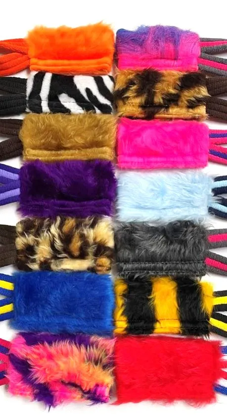 Dog Training Treat Bag Obedience Retrieve Furry Long Prey Dummy In Various Colours Small 4" x 2"