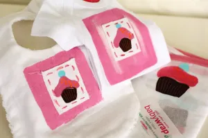 Ellabella - Baby Muslin Wrap Cupcake Print