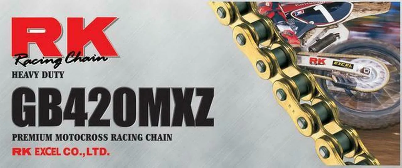 RK MXZ 420 CHAIN GREEN LINKS