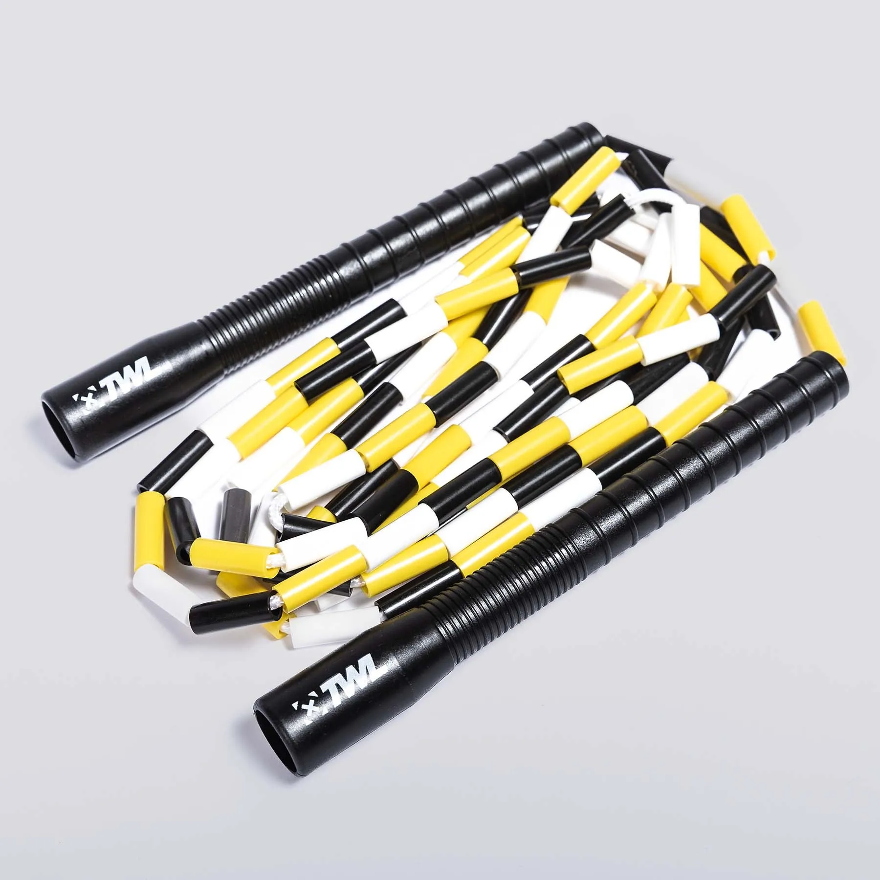TWL - BEADED CROSSOVER ROPE - BLACK/WHITE/YELLOW