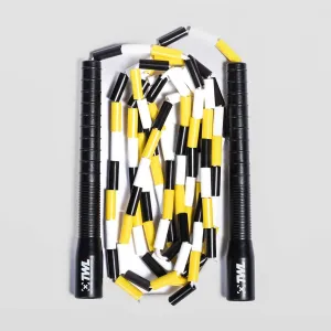 TWL - BEADED CROSSOVER ROPE - BLACK/WHITE/YELLOW